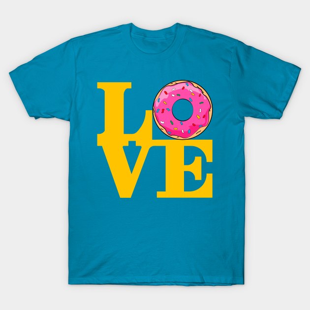 LOVE DONUTS T-Shirt by SIMPLICITEE